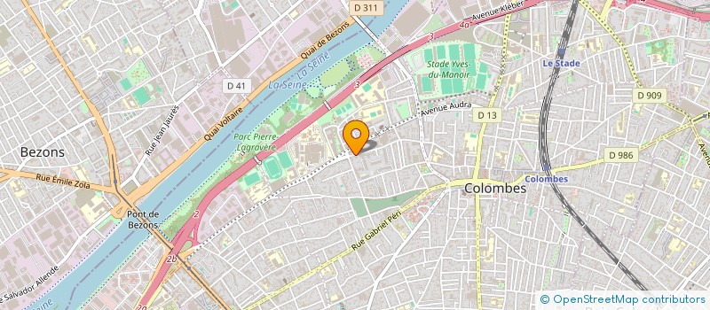 localisation de l'entreprise N&R IMMO  COLOMBES