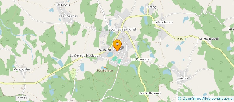 localisation de l'entreprise N.R.J. PEINTURE  SAINT-MARTIN-DE-JUSSAC