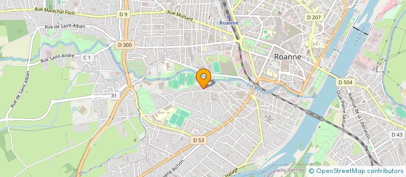 localisation de l'entreprise N R J PLAST à ROANNE
