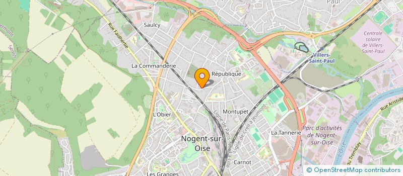 localisation de l'entreprise N.R  SERVICES EXPRESS  NOGENT-SUR-OISE