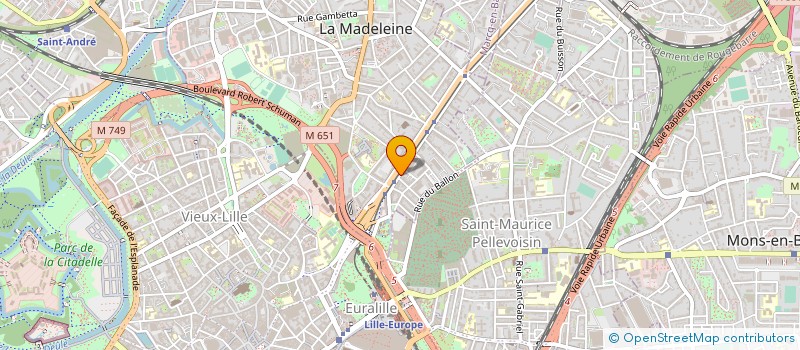 localisation de l'entreprise N.ROMARIN à LA MADELEINE