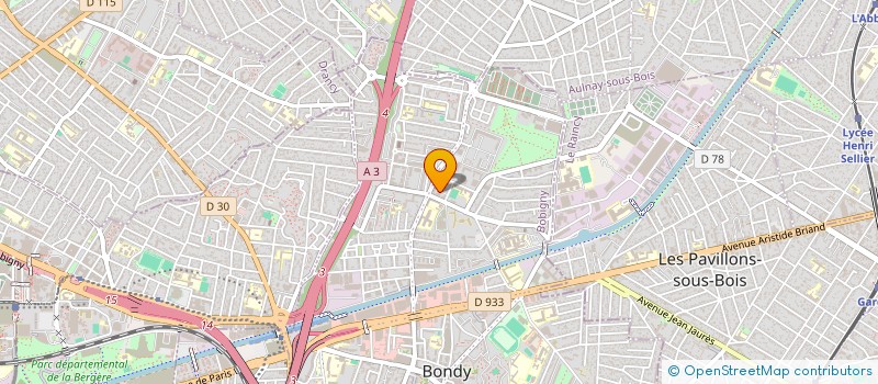 localisation de l'entreprise N.S.  BONDY