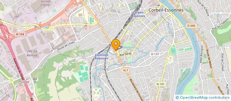 localisation de l'entreprise N&S à CORBEIL-ESSONNES