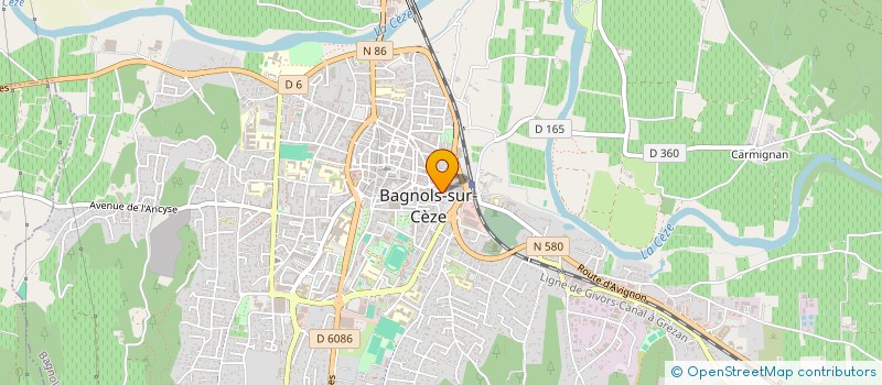 localisation de l'entreprise N&S  BAGNOLS-SUR-CEZE