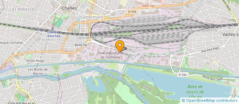 localisation de l'entreprise N.S.A. à CHELLES