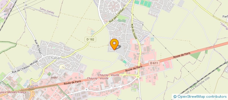 localisation de l'entreprise 'N.S.A.' NIORT SKATE ASSOCIATION  CHAURAY