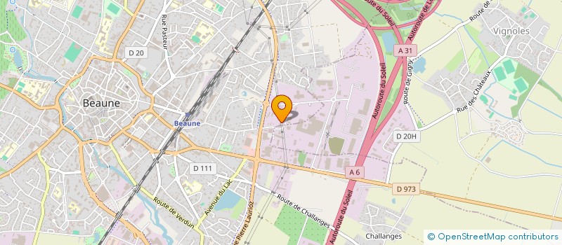 localisation de l'entreprise N.S.B.R. à BEAUNE
