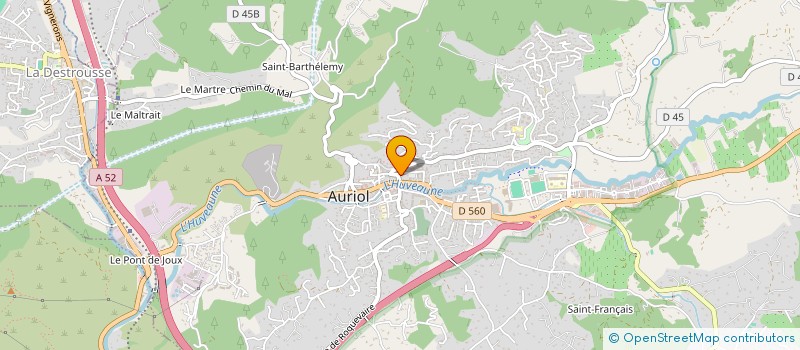 localisation de l'entreprise N.S. COIFFURE  AURIOL