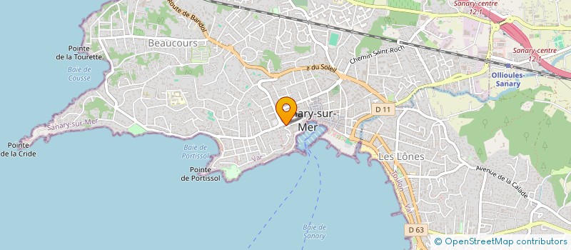 localisation de l'entreprise N'S DIFFUSION  SANARY-SUR-MER