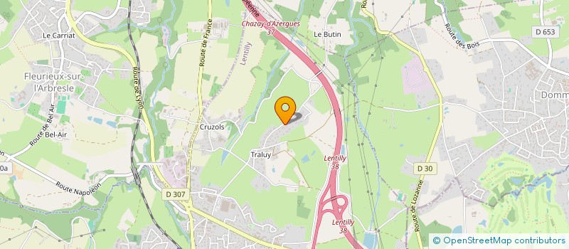 localisation de l'entreprise N&S DISTRIBUTION  LENTILLY