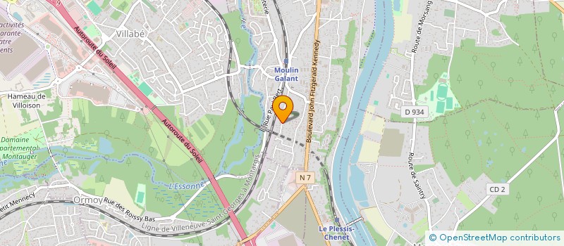 localisation de l'entreprise N-S-F à CORBEIL-ESSONNES