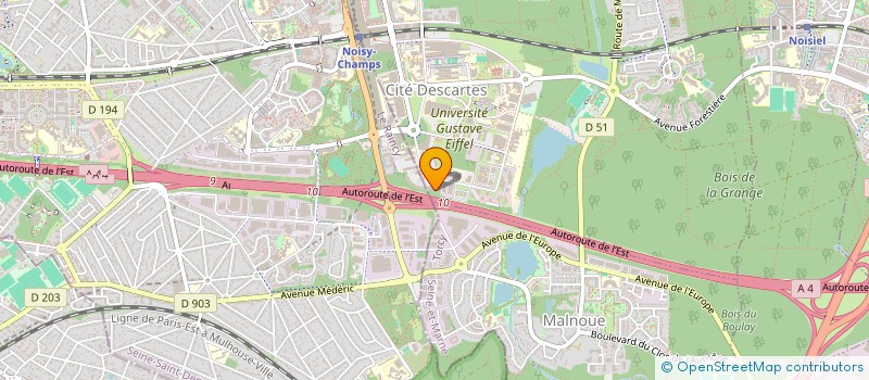 localisation de l'entreprise N&S FOODCLEAN  CHAMPS-SUR-MARNE