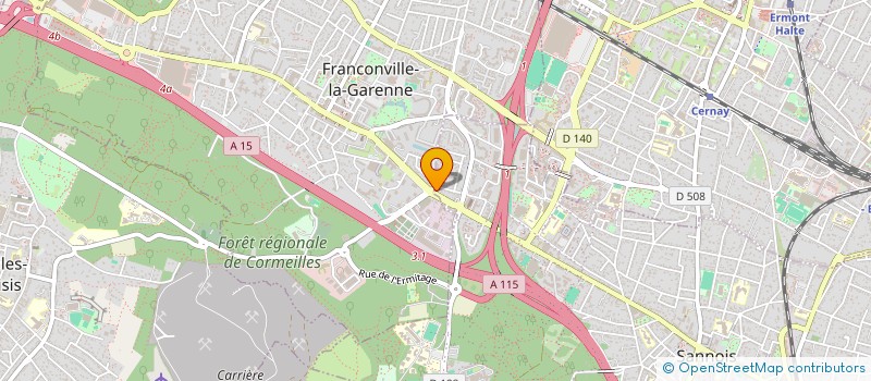 localisation de l'entreprise N.S GESTION CONSEIL  SANNOIS