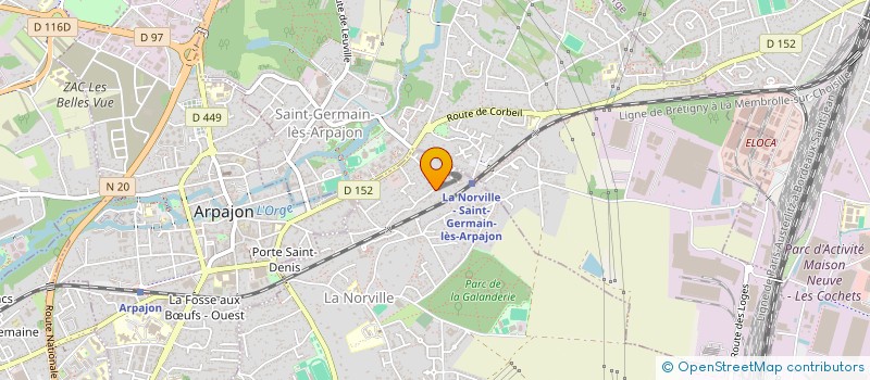 localisation de l'entreprise N&S HOLDING  LA NORVILLE