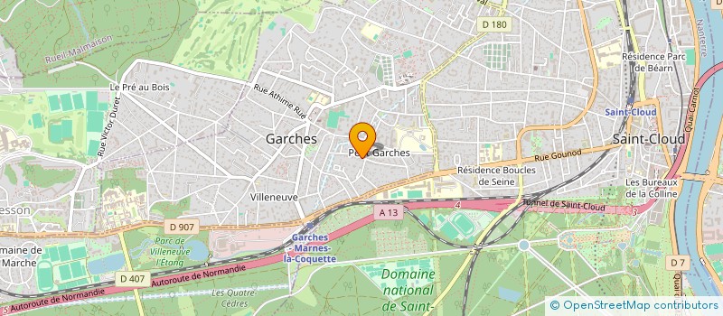 localisation de l'entreprise N.S.I. à GARCHES