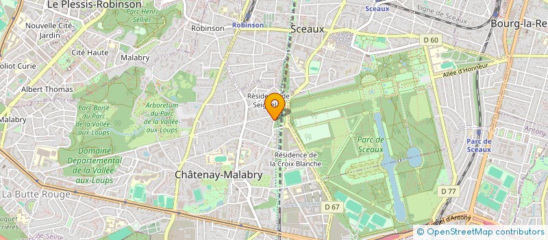 localisation de l'entreprise N&S IMMOBILIER  CHATENAY-MALABRY