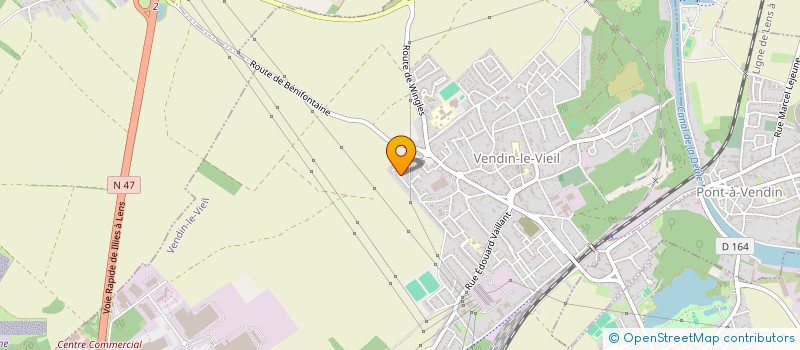 localisation de l'entreprise N&S INVEST  VENDIN-LE-VIEIL