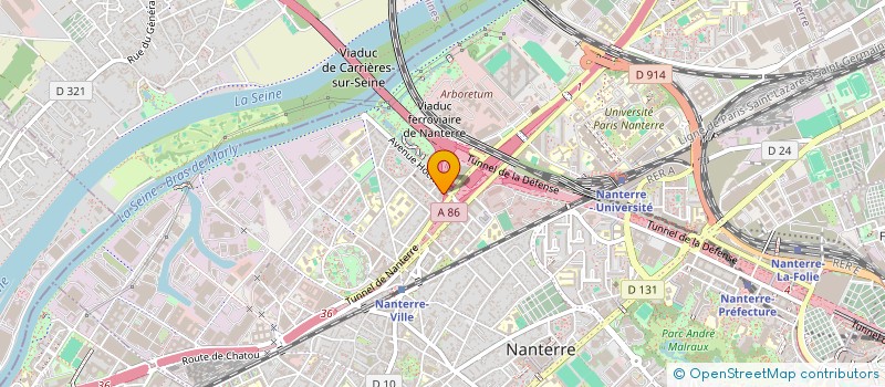 localisation de l'entreprise N.S.J.D  NANTERRE