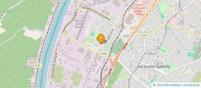 localisation de l'entreprise N.S.L AUTO à LE GRAND-QUEVILLY