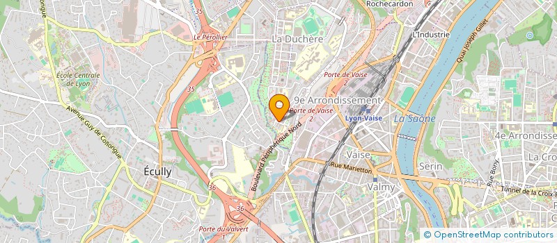 localisation de l'entreprise N.S.M PEINTURE  LYON