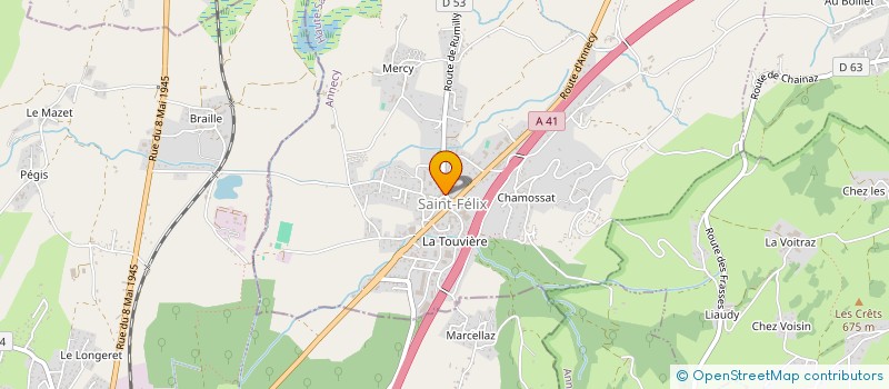 localisation de l'entreprise N.S. PRODUITS  SAINT-FELIX