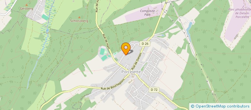 localisation de l'entreprise N.S.Q.J.  PORCELETTE