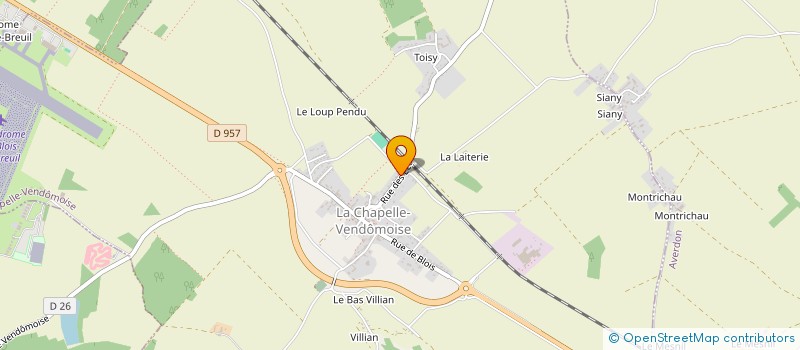 localisation de l'entreprise N.S. SELECTIONS à LA CHAPELLE-VENDOMOISE