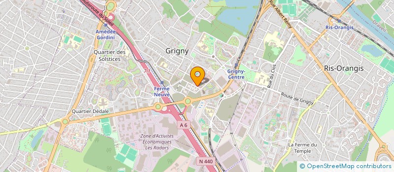 localisation de l'entreprise N.S. TAXIS à GRIGNY