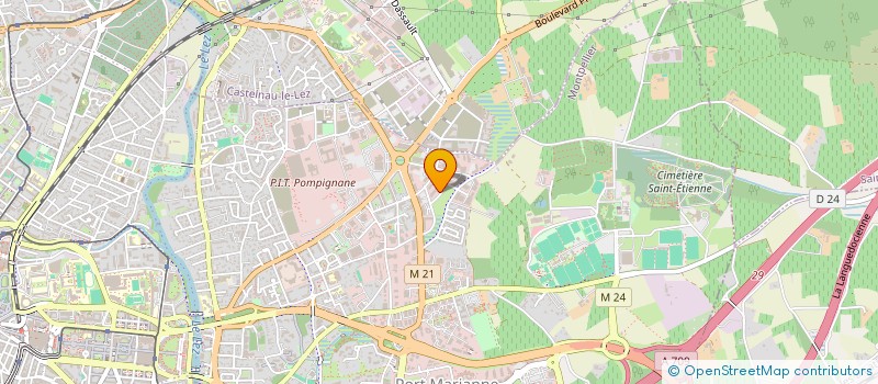 localisation de l'entreprise N.S TECHNOLOGY à MONTPELLIER