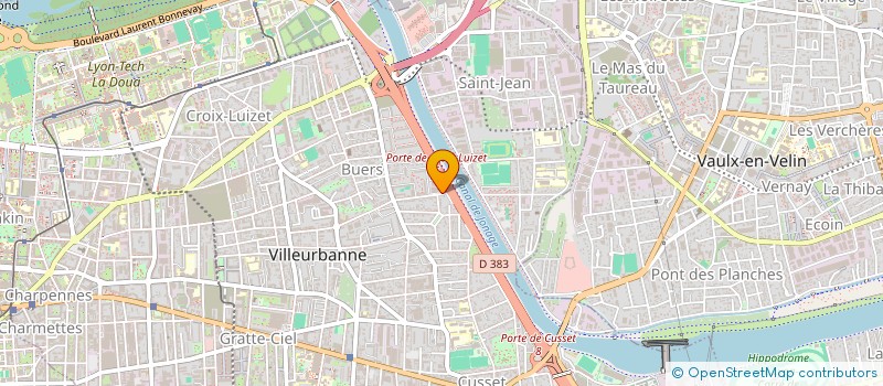 localisation de l'entreprise N.S.Z. COMMUNICATION à VILLEURBANNE