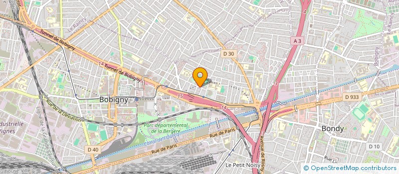 localisation de l'entreprise N.SAGA  BOBIGNY