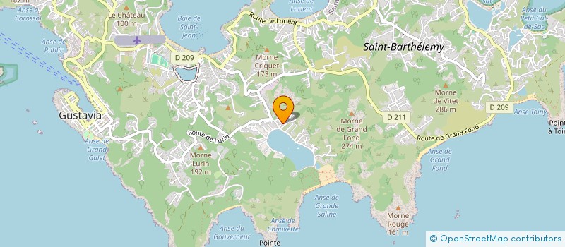 localisation de l'entreprise N'SEASTEM à SAINT-BARTHELEMY