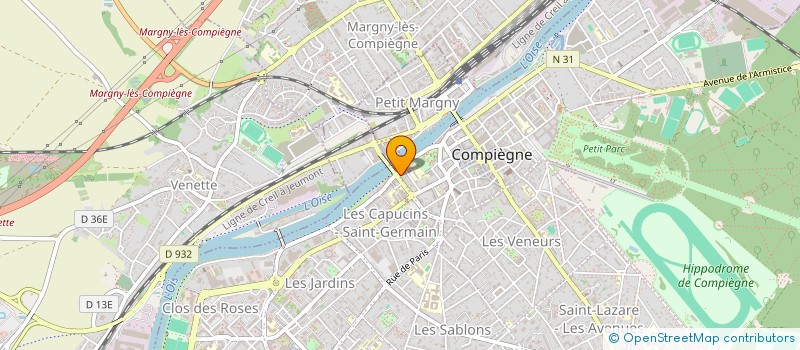 localisation de l'entreprise N & T  COMPIEGNE