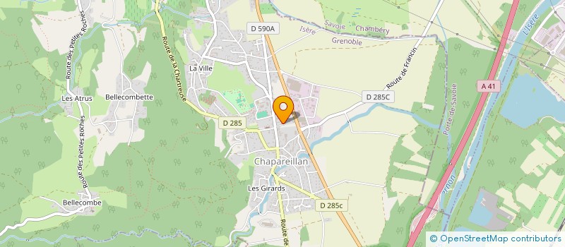 localisation de l'entreprise N T A 2M  CHAPAREILLAN