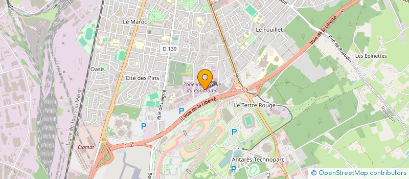 localisation de l'entreprise N.T.B.C.  LE MANS