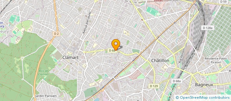 localisation de l'entreprise N.T.I.  CHATILLON