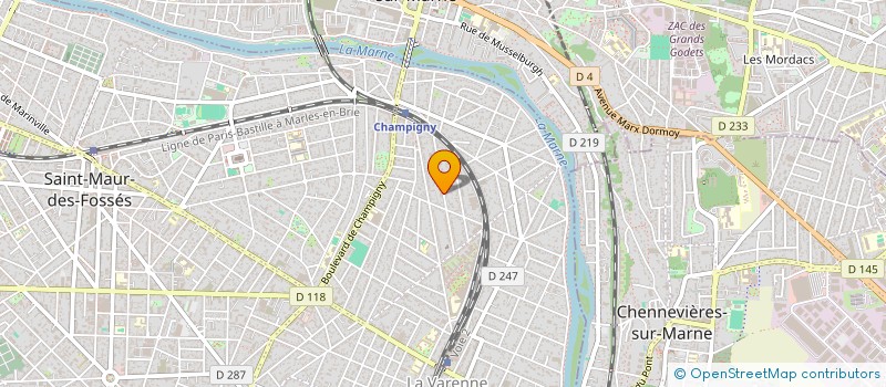 localisation de l'entreprise N.T.M. à SAINT-MAUR-DES-FOSSES