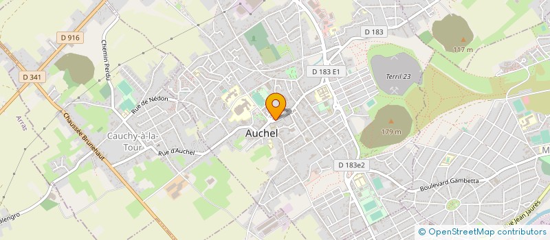 localisation de l'entreprise N.T.R. à AUCHEL