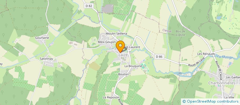 localisation de l'entreprise N.T.T. TOITURE à LAIZE
