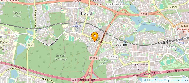 localisation de l'entreprise N@TCOM à LOGNES