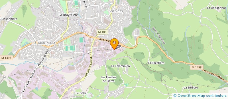 localisation de l'entreprise N.UE à SORBIERS