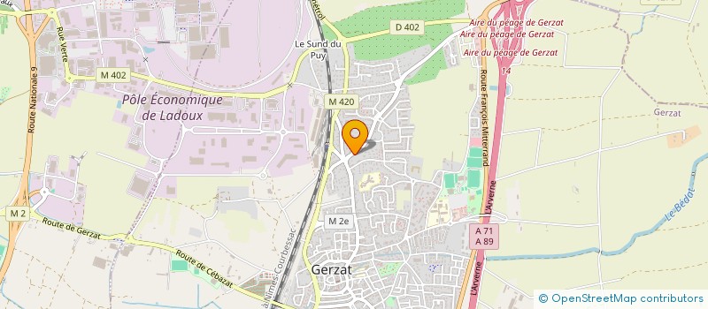 localisation de l'entreprise N.V.  GERZAT