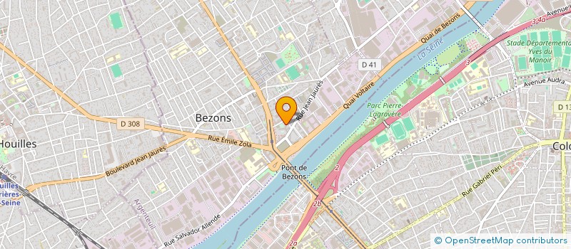 localisation de l'entreprise N V A ENTREPRISES UNIVERSEL à BEZONS