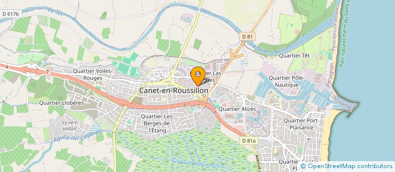 localisation de l'entreprise N.V.B. PARTICIPATION à CANET-EN-ROUSSILLON