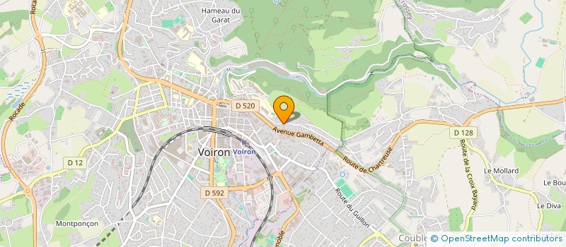 localisation de l'entreprise N&V CONSULTING  VOIRON