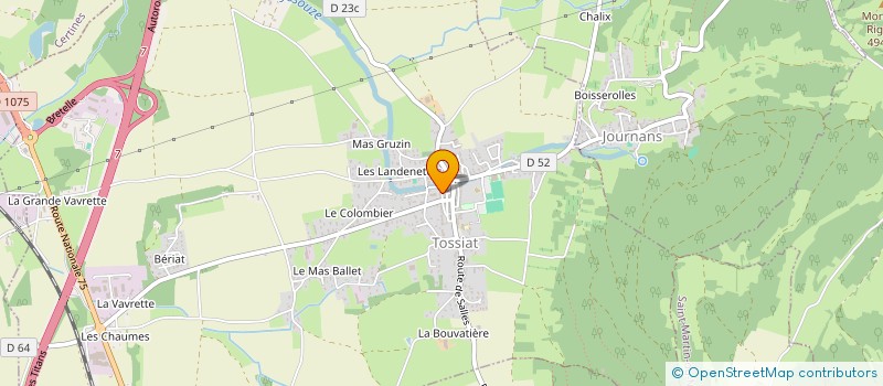 localisation de l'entreprise N.V.E.F. COMMERCE ET CONSULTING  TOSSIAT