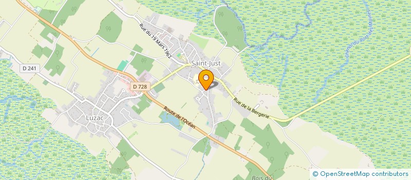 localisation de l'entreprise N&V INVEST.  MARENNES-HIERS-BROUAGE