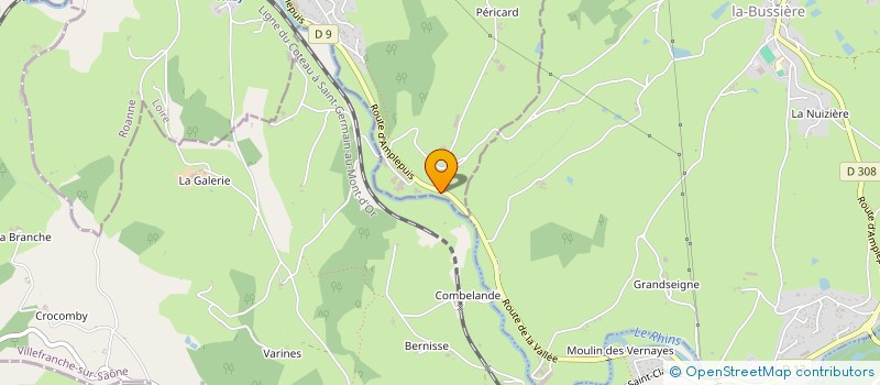 localisation de l'entreprise N.V METALLURGIE  SAINT-VICTOR-SUR-RHINS