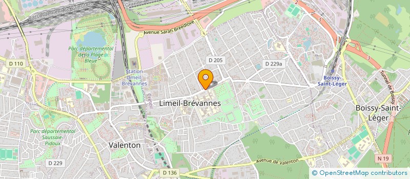 localisation de l'entreprise N.V.S SERVICES à LIMEIL-BREVANNES