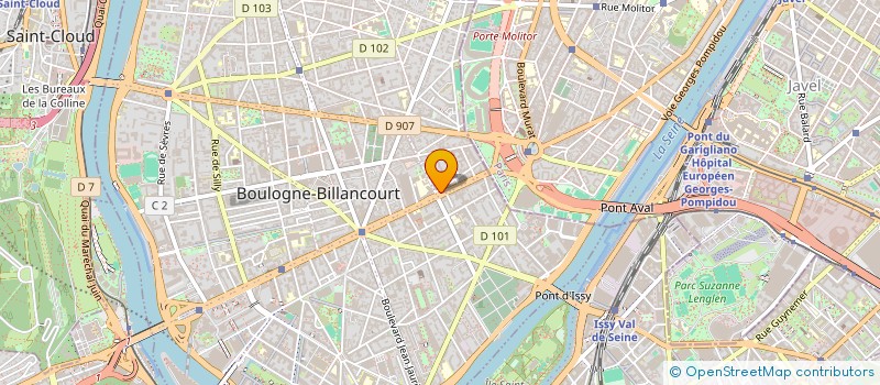 localisation de l'entreprise N. VENTELON ET I. CARDINET à BOULOGNE-BILLANCOURT